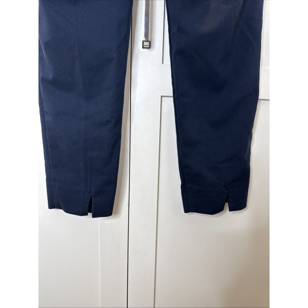 Jones New York Grace Ankle Pants Size 6 Women's Slim Fit Navy Blue - Picture 11 of 14